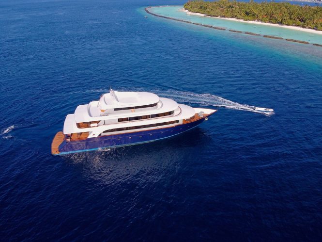 Luxury yacht SAFIRA available for charter in the Maldives