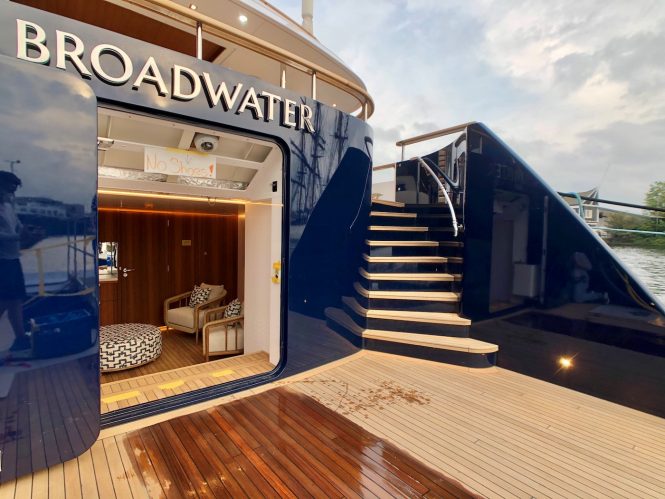 Broadwater hull conversion F close to delivery of Huisfit project - photo by crew