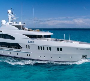 43m charter yacht BACA offering two extra nights free in The Bahamas