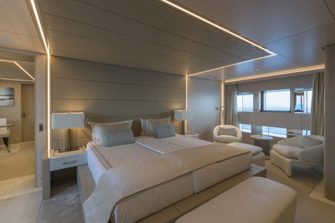 Rossinavi-Vector 50 motor yacht EIV master suite -Photo credit by Michele Chiroli