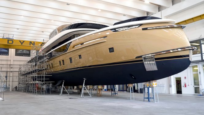 GTT135 motor yacht STEFANIA ready for launch