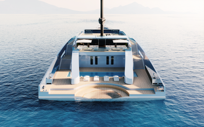 Large aft section © Merveille Yachting