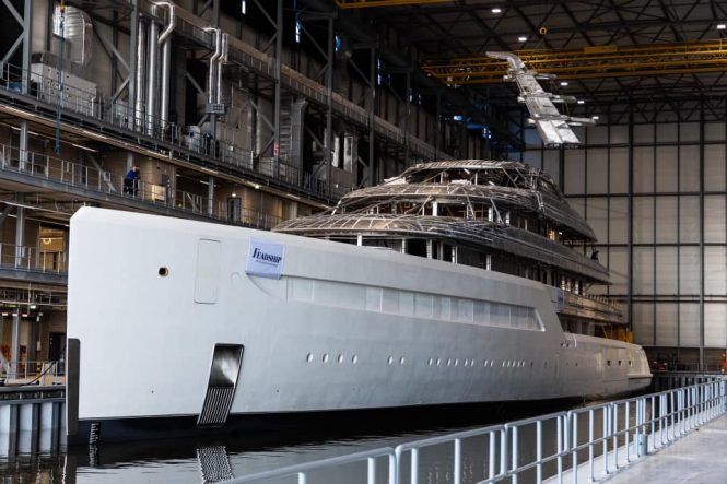 Project 816 by Feadship at the yard during construction - photo of the launched yacht to follow