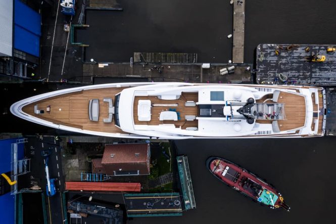 aerial view of Project 819 © Feadship