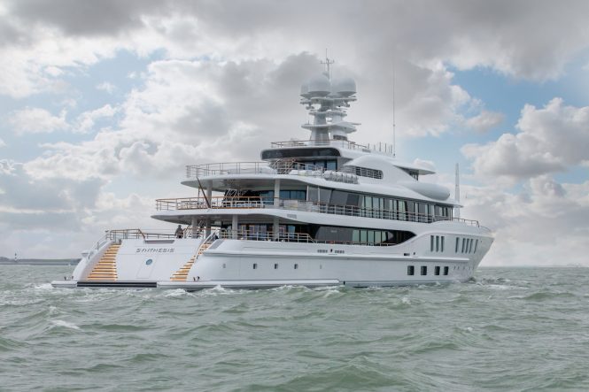 Luxury yacht SYNTHESIS by Amels and Damen departs on her maiden voyage
