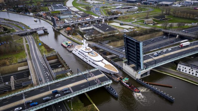 Project 707 luxury yacht Broadwalk © copyright Feadship 