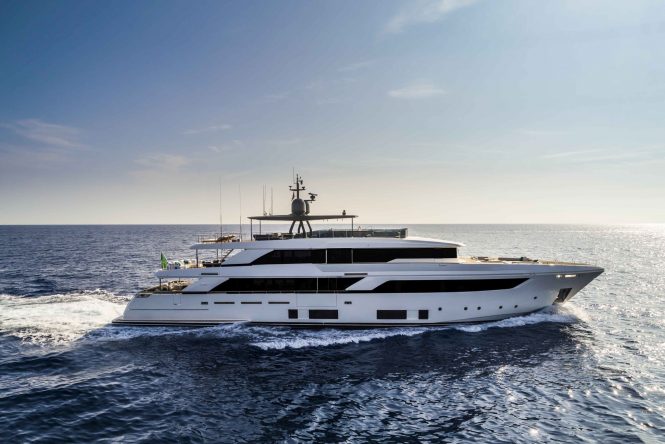 Sistership to luxury yacht SANGHA - photo credit Ferretti Custom Line