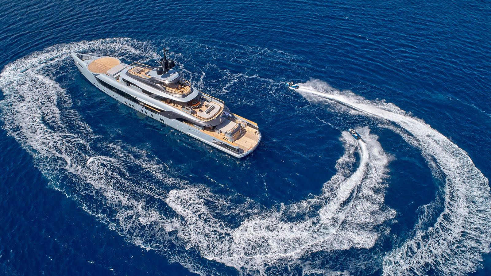 Superyacht GECO with toys
