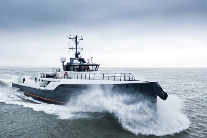 GENE CHASER Yacht Support on sea trials at Damen Yachting