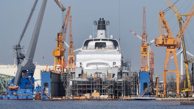 Mega yacht SOLARIS unveiled and ready for launch © DrDuu