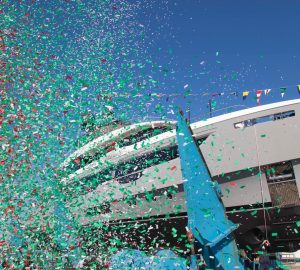 Luxury yacht Joy, the second Benetti Oasis 40M, launched successfully