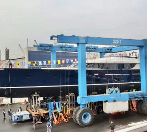 Mengi Yay launch luxury motor-sailer yacht L'Aquila II