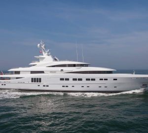 Magnificent 82m mega yacht SECRET offering reduced rate in the Mediterranean