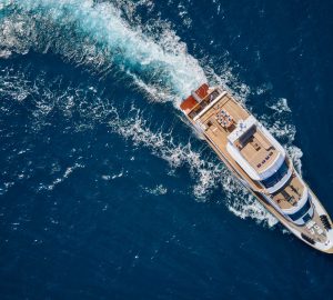 Charter luxury yacht Wide Liberty among the magnificent islands of Greece