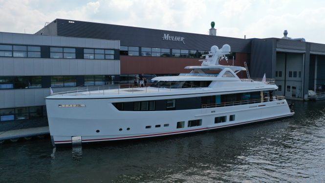 Luxury yacht WILDCARD launched at Mulder Shipyard © Mulder Shipyard
