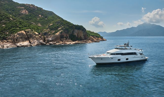 Motor yacht CLB 88 in the Mediterranean