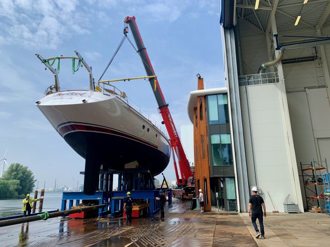 sailing yacht Juliet at launch by Huisfit - image by Huisfit