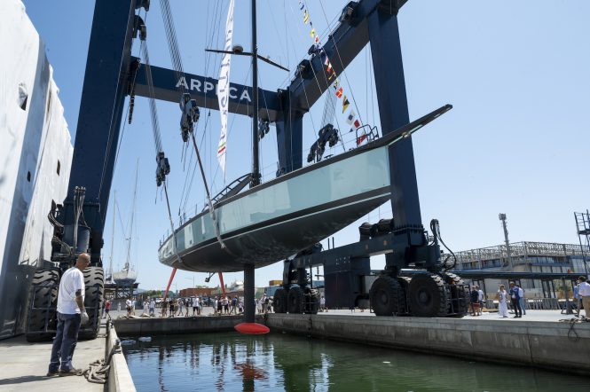Luxury sailing yacht MOMI launched in Italy by Vismara