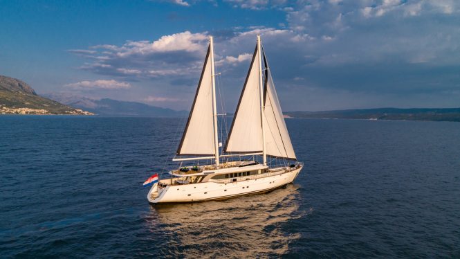 Navilux sailing in the Eastern Mediterranean