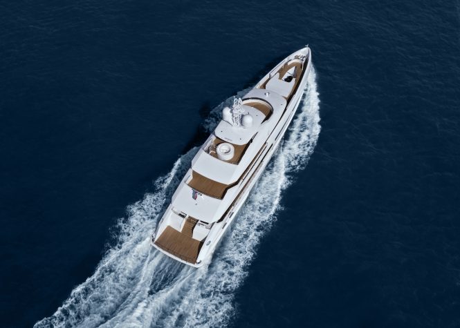 luxury yacht ELA on seatrials © Ruben Griffioen