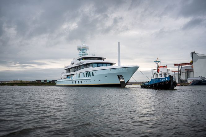 Project Shadow yacht launched © Amels Damen Yachting