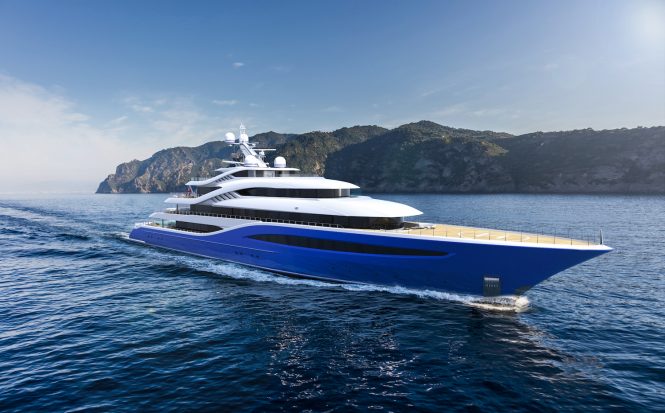 Turquoise Yachts 87m mega yacht Project Vento