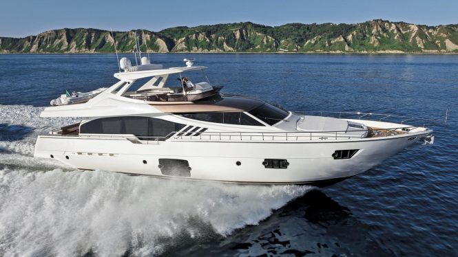 Ferretti 870 yacht - sistership