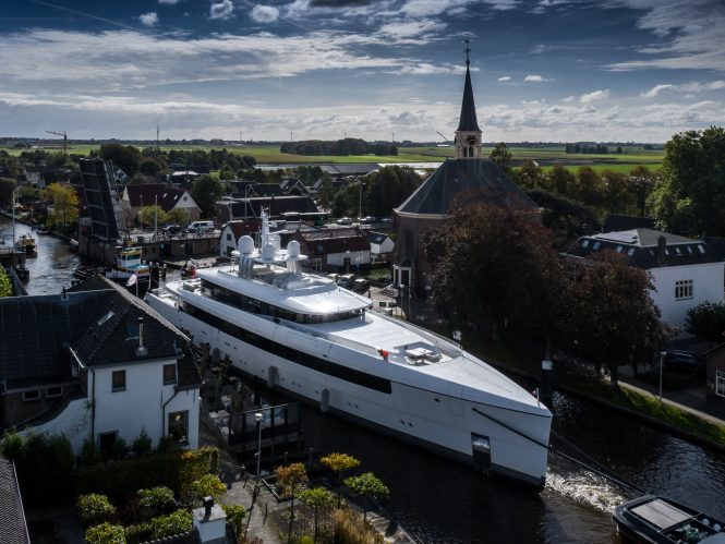 NAJIBA at Feadship for refit © Feadship