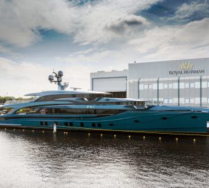 Royal Huisman Project PHI superyacht heading for sea trials