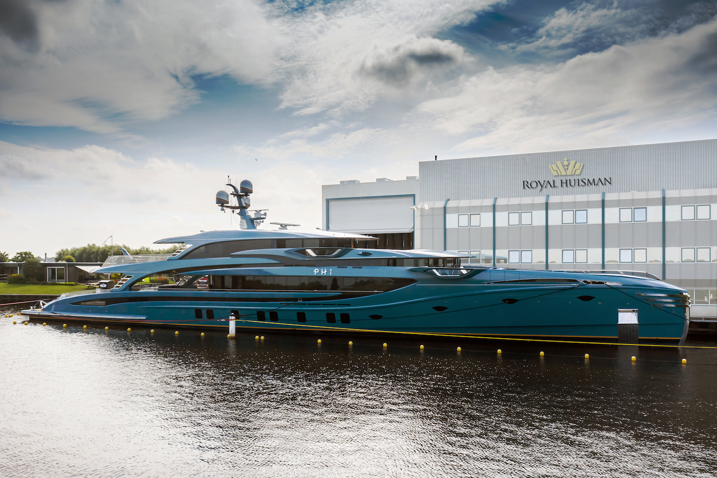 Royal Huisman yacht PHI in Vollenhove photo by Tom van Oossanen