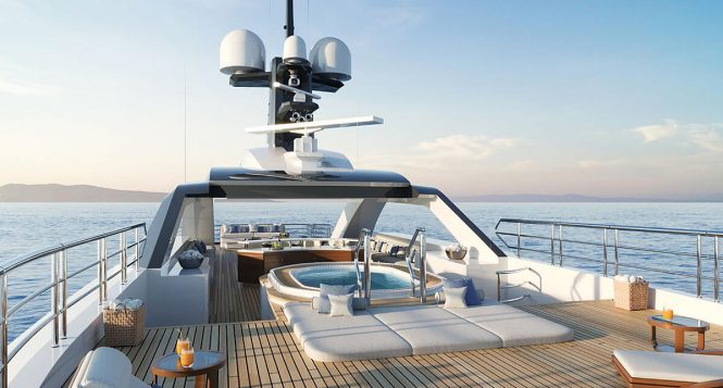 Jacuzzi on the sun deck