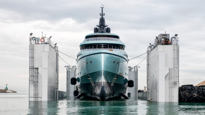 motor yacht KENSHO launched - The Italian Sea Group - Photo Christopher Scholey