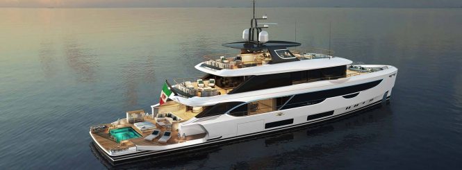 Luxury yacht NORTHERN ESCAPE rendering