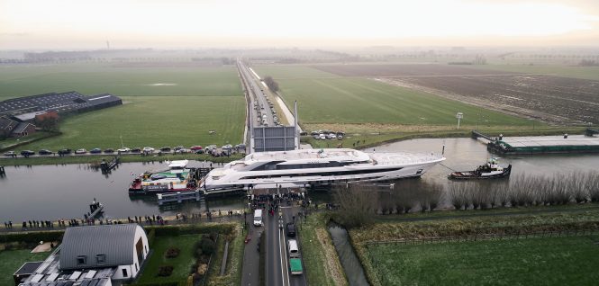 80m motor yacht GALACTICA on her maiden voyage © Heesen Yachts