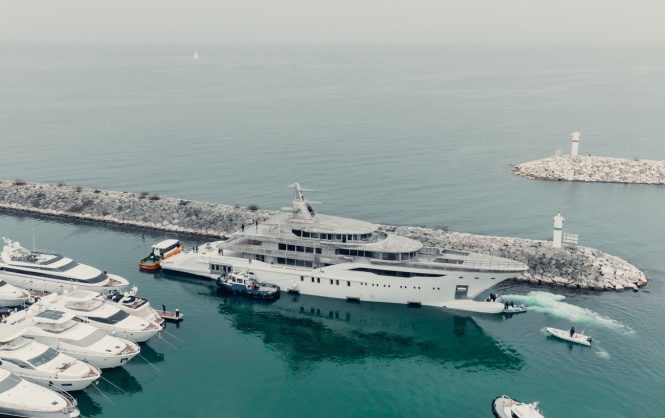 Bilgin 243 yacht leaving the yard