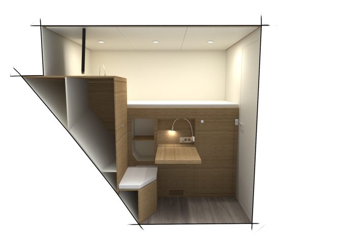 Crew Interior Cabins Mid Cabin