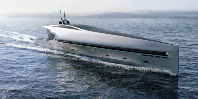 Project Unique 71 superyacht concept by SkyStyle.