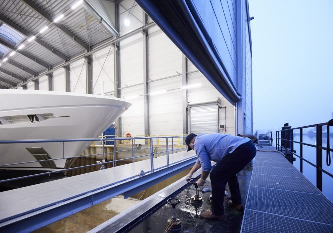 Superyacht project AURA getting ready for launch - Photo © Dick Holthuis