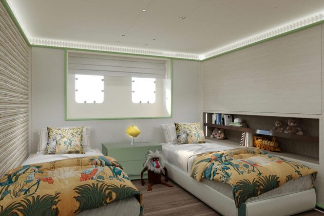 Rendering of the twin guest cabin