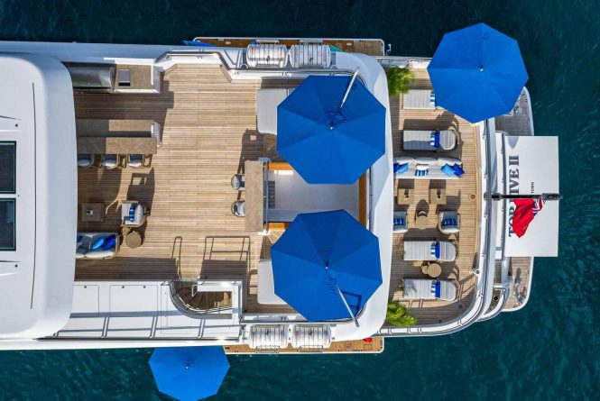 aft deck aerial view