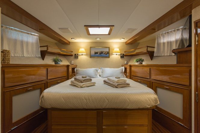 Accommodation in the VIP cabin with ensuite bathroom