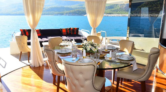 Alfresco dining area