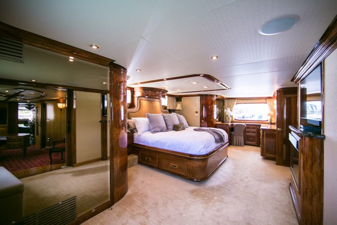 Classic and elegant master stateroom