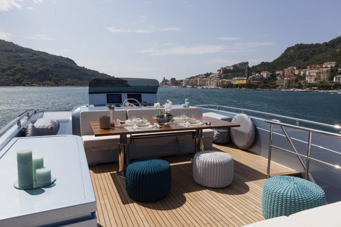 Aboard motor yacht FIFTYFIVE
