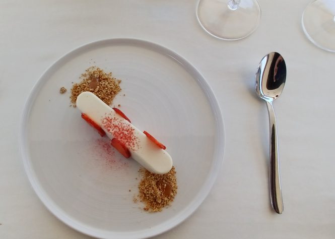 Delicious Cheesecake created by the talented Chef of yacht Navilux