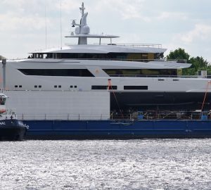 In video: Lurssen luxury yacht MOON SAND relaunched in Bremen, Germany