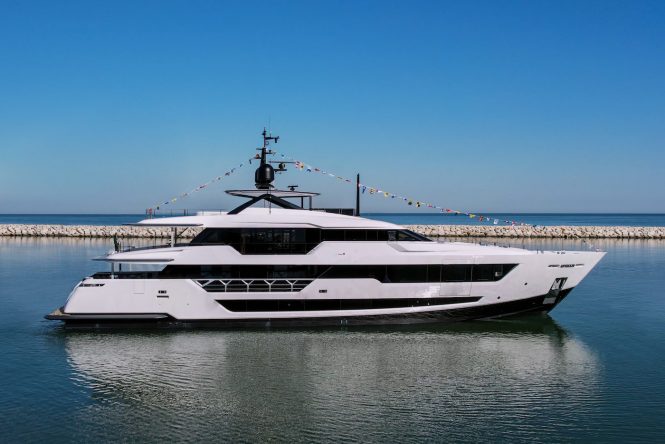 Custom Line 140' Launch @ Superyacht Yard Ancona
