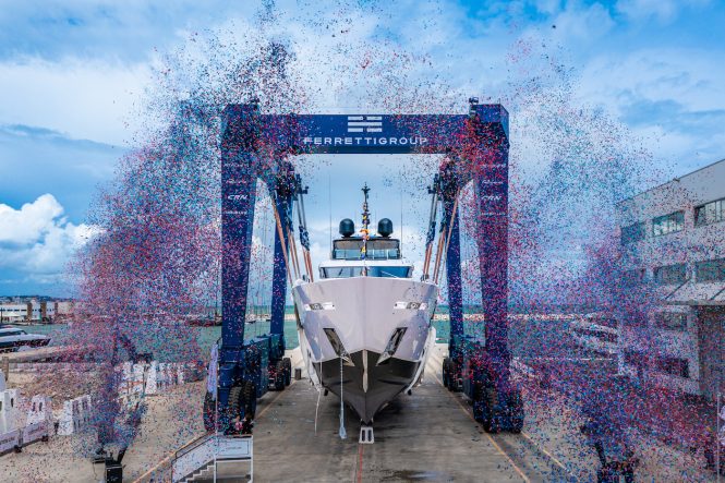 Custom Line 140' Launch @ Superyacht Yard Ancona