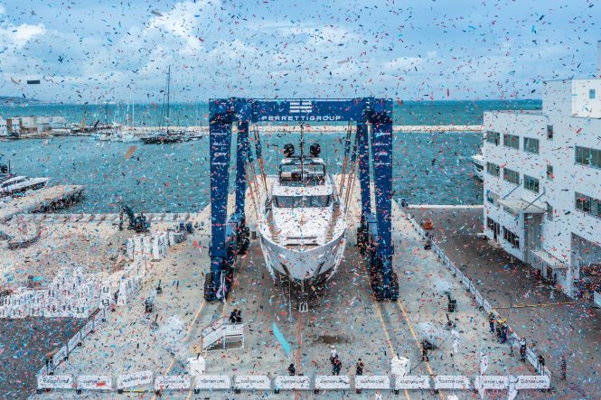 Custom Line 140' Launch @ Superyacht Yard Ancona