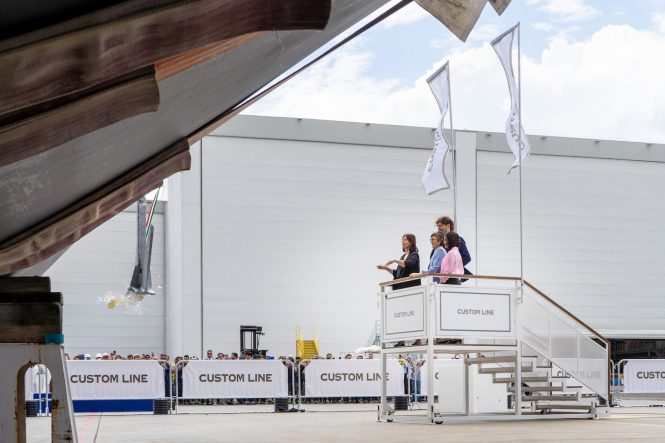 Custom Line 140' Launch @ Superyacht Yard Ancona